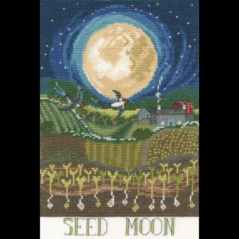Seed Moon Cross Stitch Kit