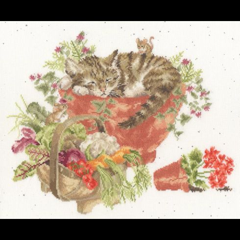 Purrrfect Spot Cross Stitch Kit