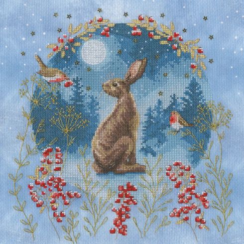 Midnight Moongazer Cross Stitch Kit