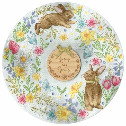 Spring Wreath Cross Stitch Kit
