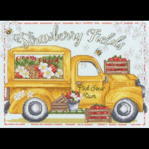 Strawberry Fields Cross Stitch Kit
