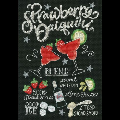 Strawberry Daiquiri Cross Stitch Kit