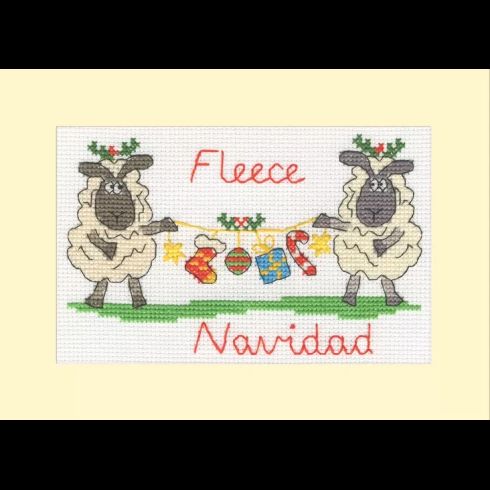 Fleece Navidad Cross Stitch Kit