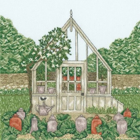 A Country Estate: Greenhouse Cross Stitch Kit