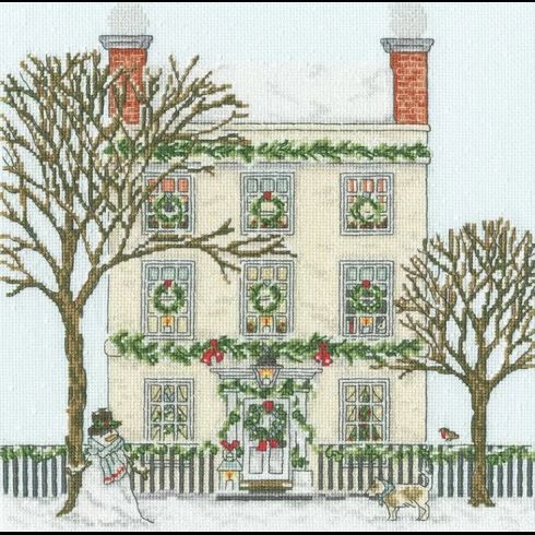 Christmas Townhouse Cross Stitch Kit