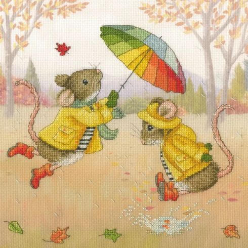 Sunshine And Showers Cross Stitch Kit