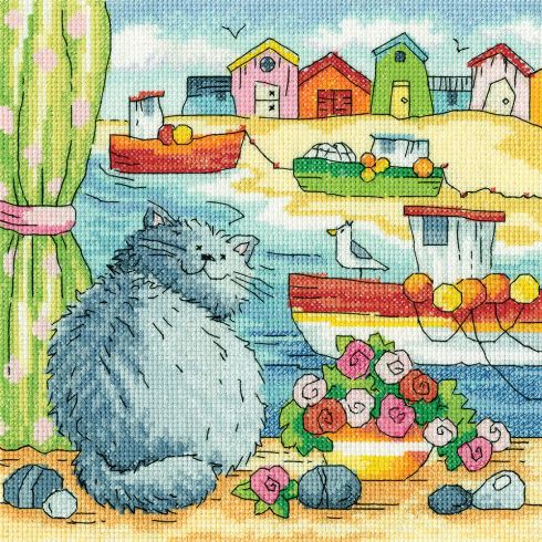 Beach View cross stitch kit