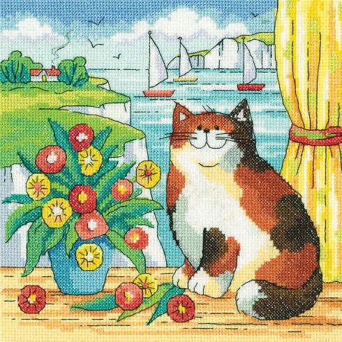 Coastal View cross stitch kit