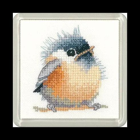 Little Friends Chickadee Coaster Cross Stitch Kit