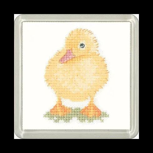 Little Friends Duckling Coaster Cross Stitch Kit
