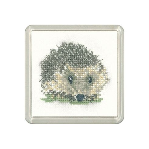 Little Friends Hedgehog Coaster Cross Stitch Kit
