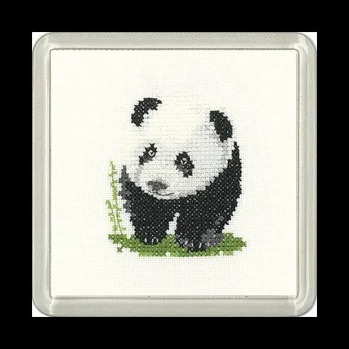 Little Friends Panda Coaster Cross Stitch Kit