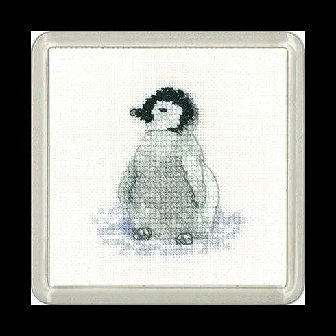 Little Friends Penguin Coaster Cross Stitch Kit