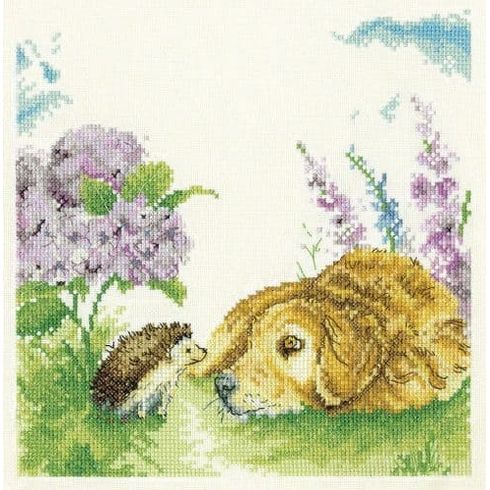Hydrangea Hideaway Cross Stitch Kit by Sarah Reilly