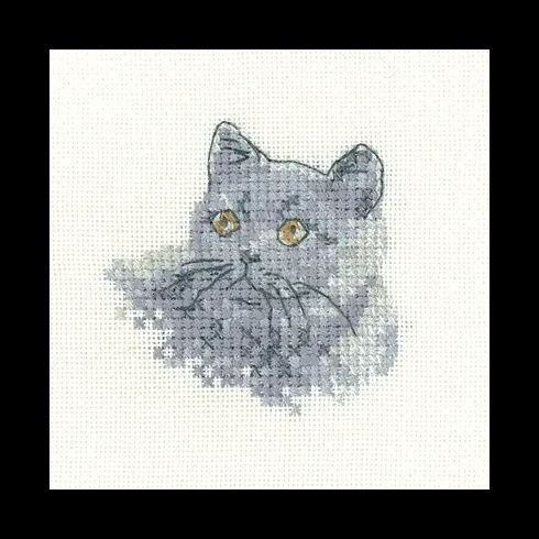 Little Friends British Blue Cross Stitch Kit