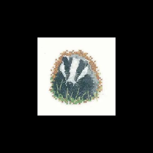 Little Friends Badger Cross Stitch Kit