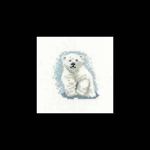 Little Friends Polar Bear Cub Cross Stitch Kit
