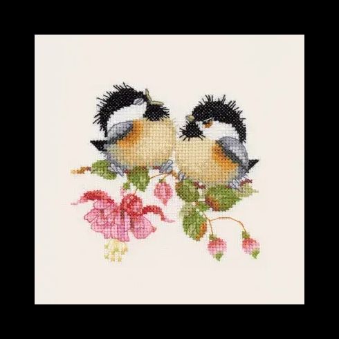 Valerie Pfeiffer Fuchsia Chick-chat Cross Stitch Kit