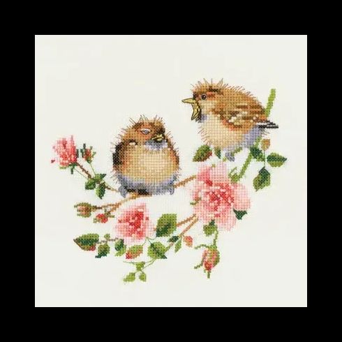 Valerie Pfeiffer Rose Chick-chat Cross Stitch Kit