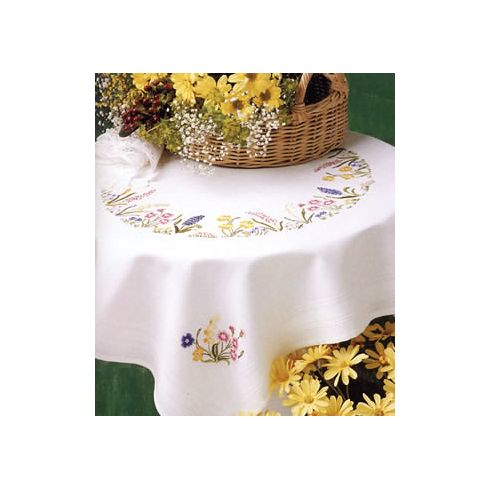 Spring Garland Tablecloth Embroidery Kit