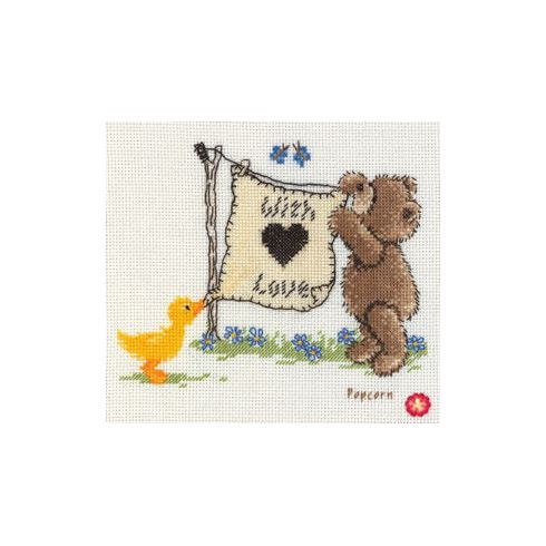 Popcorn &amp; Souffle Laundry Day Cross Stitch Kit