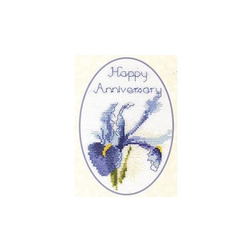 Iris Cross Stitch Card Kit