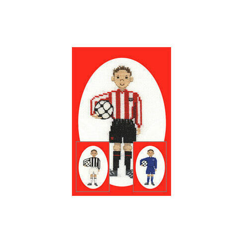 Footballer Card Cross Stitch Kit