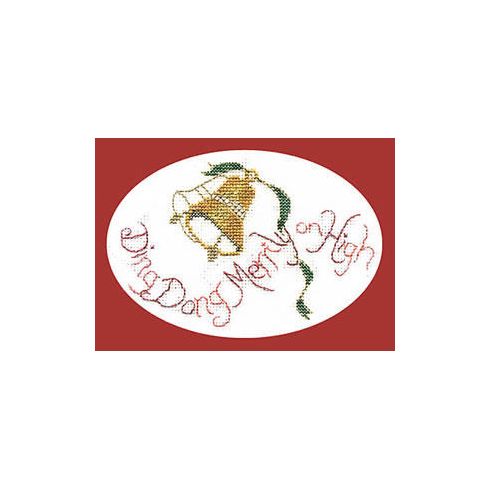 Ding Dong Merrily Christmas Cross Stitch Card Kit