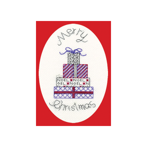 Posh Presents Cross Stitch Christmas Card Kit
