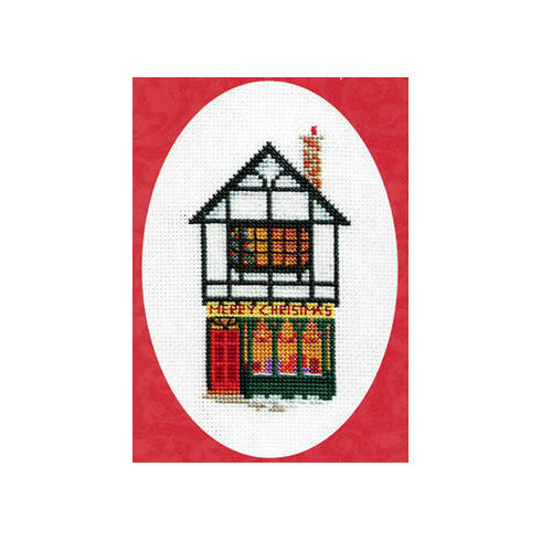 Christmas Shop Cross Stitch Card Kit