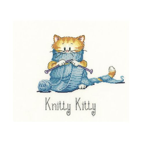 Knitty Kitty Cross Stitch Kit