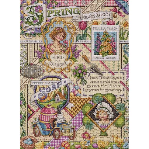 Spring Sampler Cross Stitch Kit