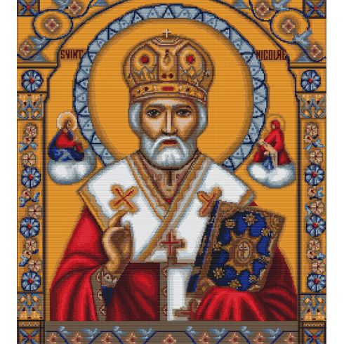 Saint Nicholas Cross Stitch Kit