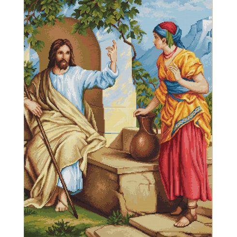 Jesus At The Wall Cross Stitch Kit