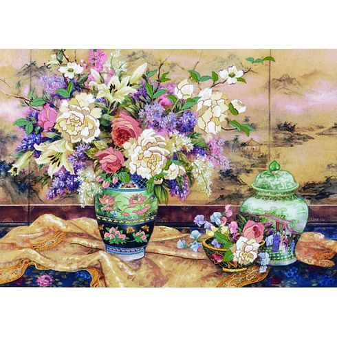 Oriental Splendor Crewel Kit
