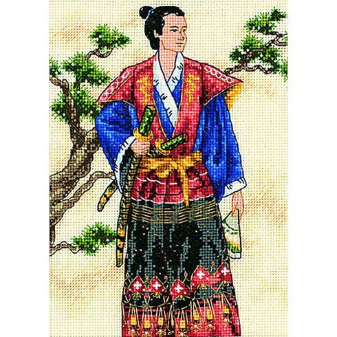 The Samurai Cross Stitch Kit