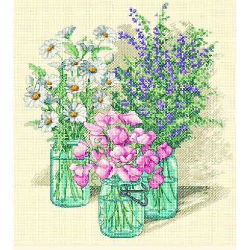 Wildflower Trio Cross Stitch Kit