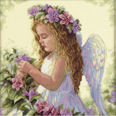 Passion Flower Angel Cross Stitch Kit