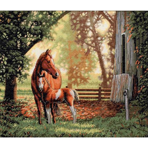 Mare &amp; Foal Cross Stitch Kit
