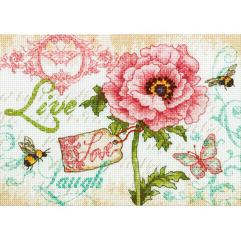 Live, Love, Laugh Cross Stitch Kit