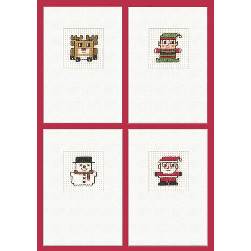 Easy Stitch Christmas Card Kits (set of 4)