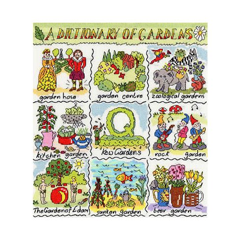Dictionary of Gardens Cross Stitch Kit