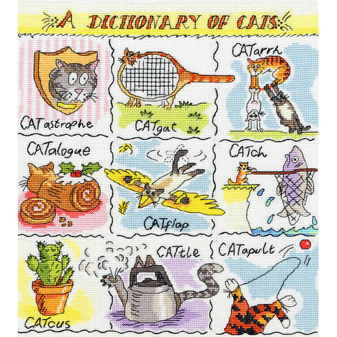 Dictionary of Cats Cross Stitch Kit
