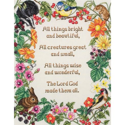 All Things Bright And Beautiful Cross Stitch Kit