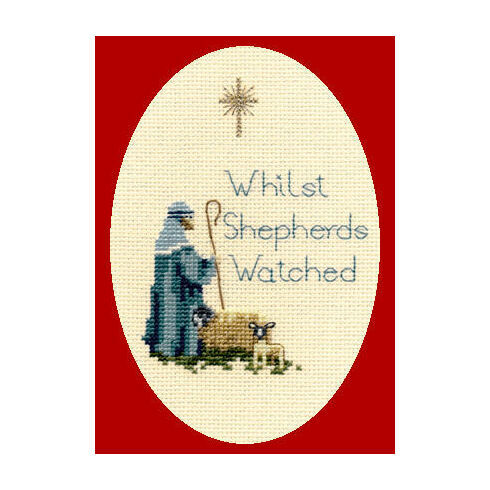 Shepherd Cross Stitch Christmas Card Kit