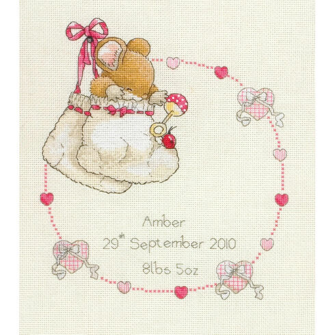 Country Companions New Baby Cross Stitch Kit