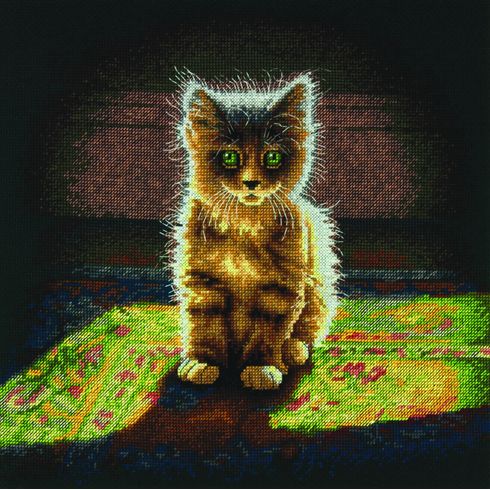 Warm &amp; Fuzzy Kitten Cross Stitch Kit