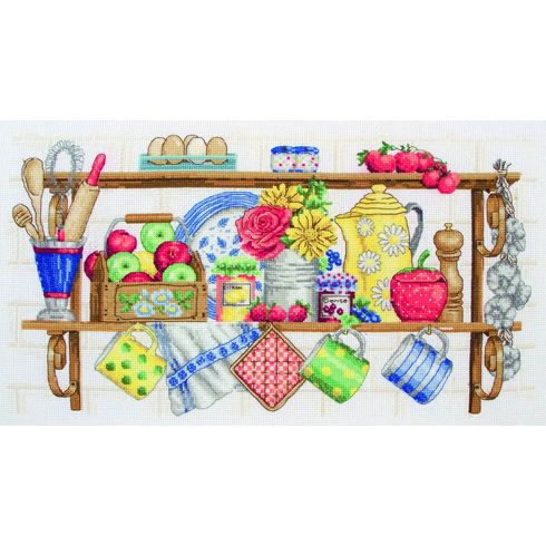 The Kitchen Shelf Cross Stitch Kit