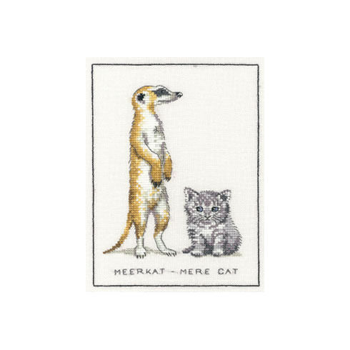 Meerkat - Mere Cat Cross Stitch Kit