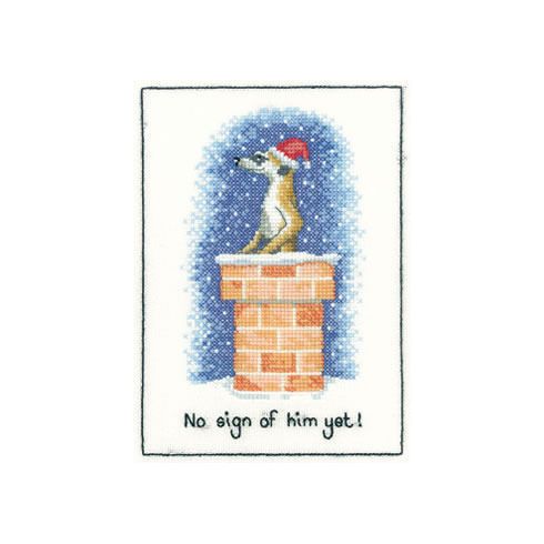 No Sign of Him Yet Cross Stitch Kit